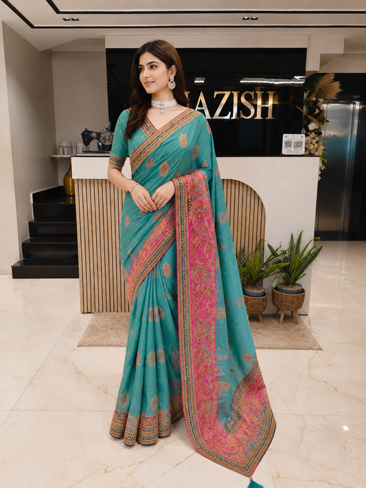Green Uppada Silk Saree