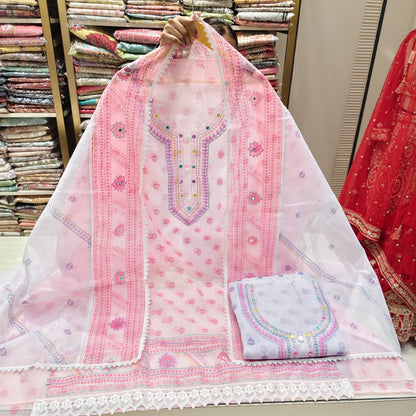 Kota Cotton Flower Print Suit
