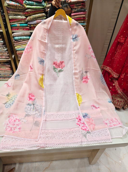 Kota Cotton Flower Print Suit