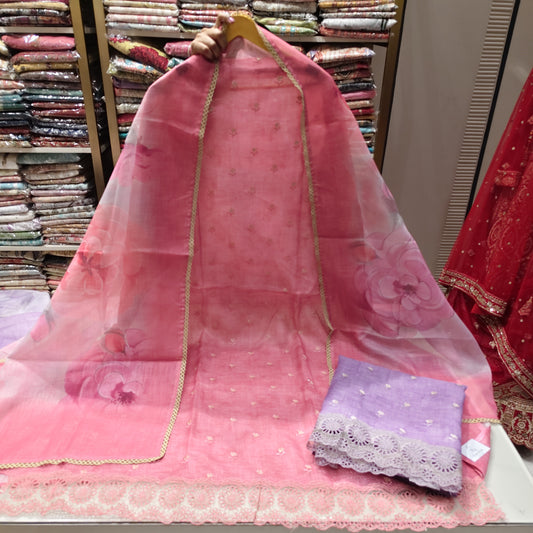 Kota Cotton Unstitched Suit
Resham Flower Cutwork Dress Material
Designer Cotton Suit with Printed Dupatta
Santoon Bottom Unstitched Suit
Kota Cotton Suit with Lace Border Dupatta