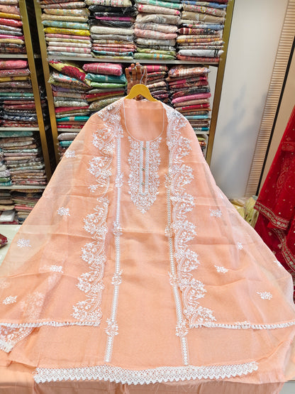 Unstitched Kota Cotton Suit
Kota Suit with Thread Work
Designer Unstitched Suit with Lace Dupatta
Cotton Bottom Kota Dress Material
Party Wear Kota Suit with Four Side Lace
