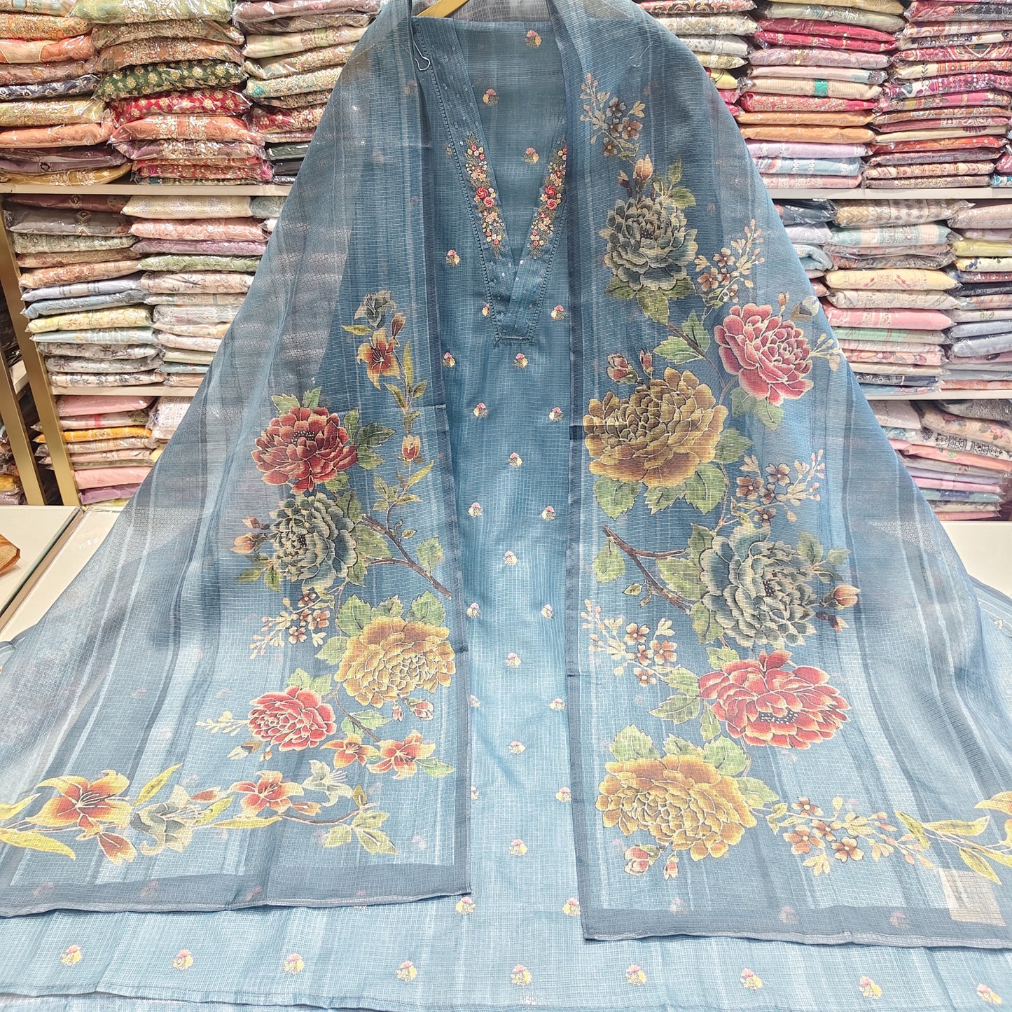 Kota Resham cutdana Suit