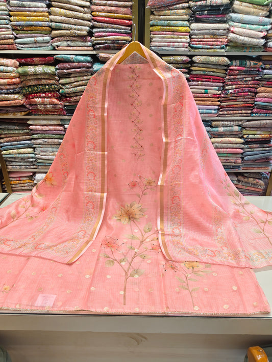 Kota Print Knot Work Suit