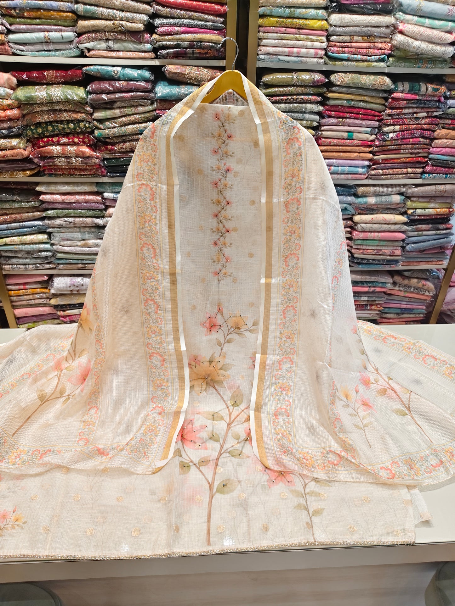 Kota Print Knot Work Suit