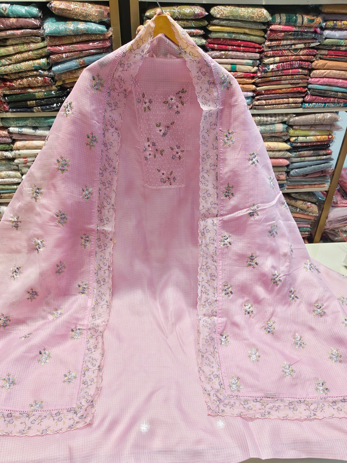 Kota Neck Handwork Suit
