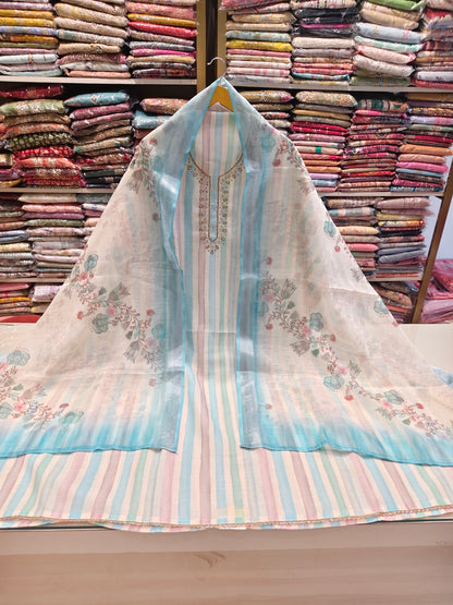 Linen Resham Katdana Suit