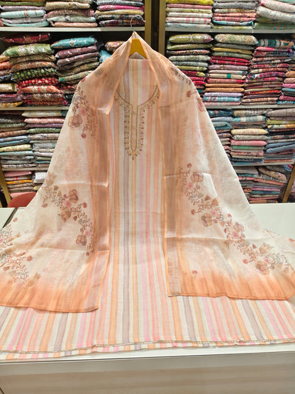 Linen Resham Katdana Suit