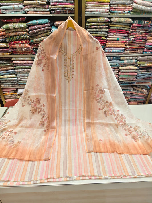 Linen Resham Katdana Suit