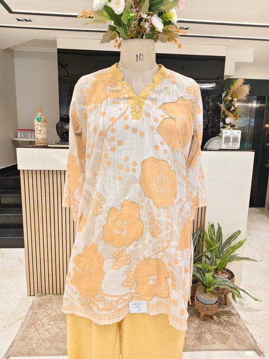 Yellow Cotton Co-Ord Set