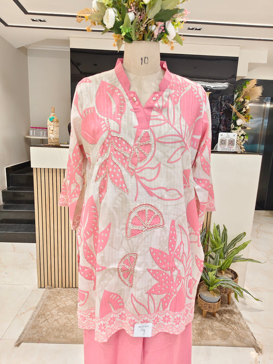 Cotton Dori Work Co-Ord Set