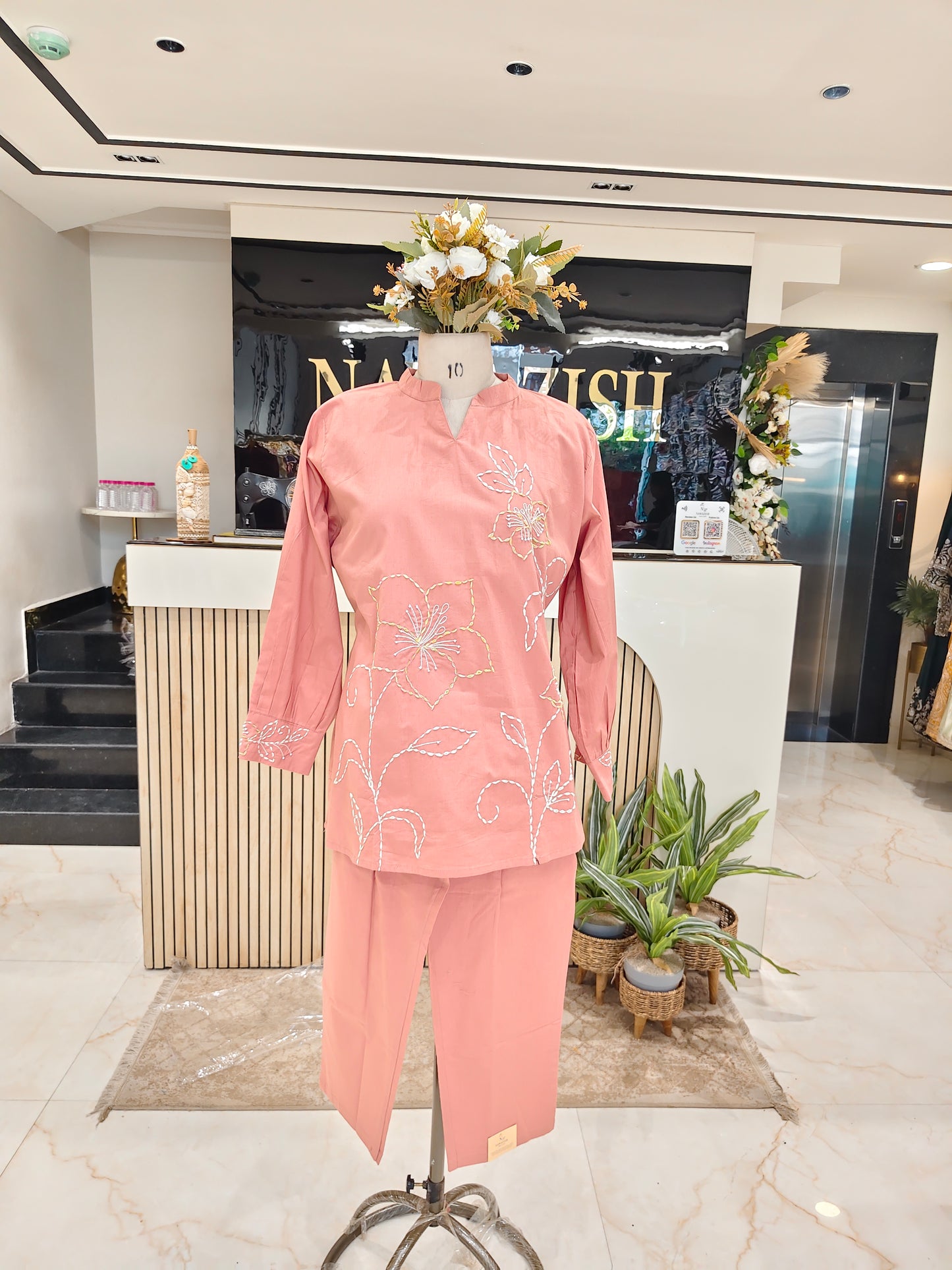 Fawn Cotton Co-Ord Set
Anchor Thread Work Co-Ord Set
Cotton Co-Ord Set for Women
Casual Wear Co-Ord Set Design
Designer Cotton Two Piece Set