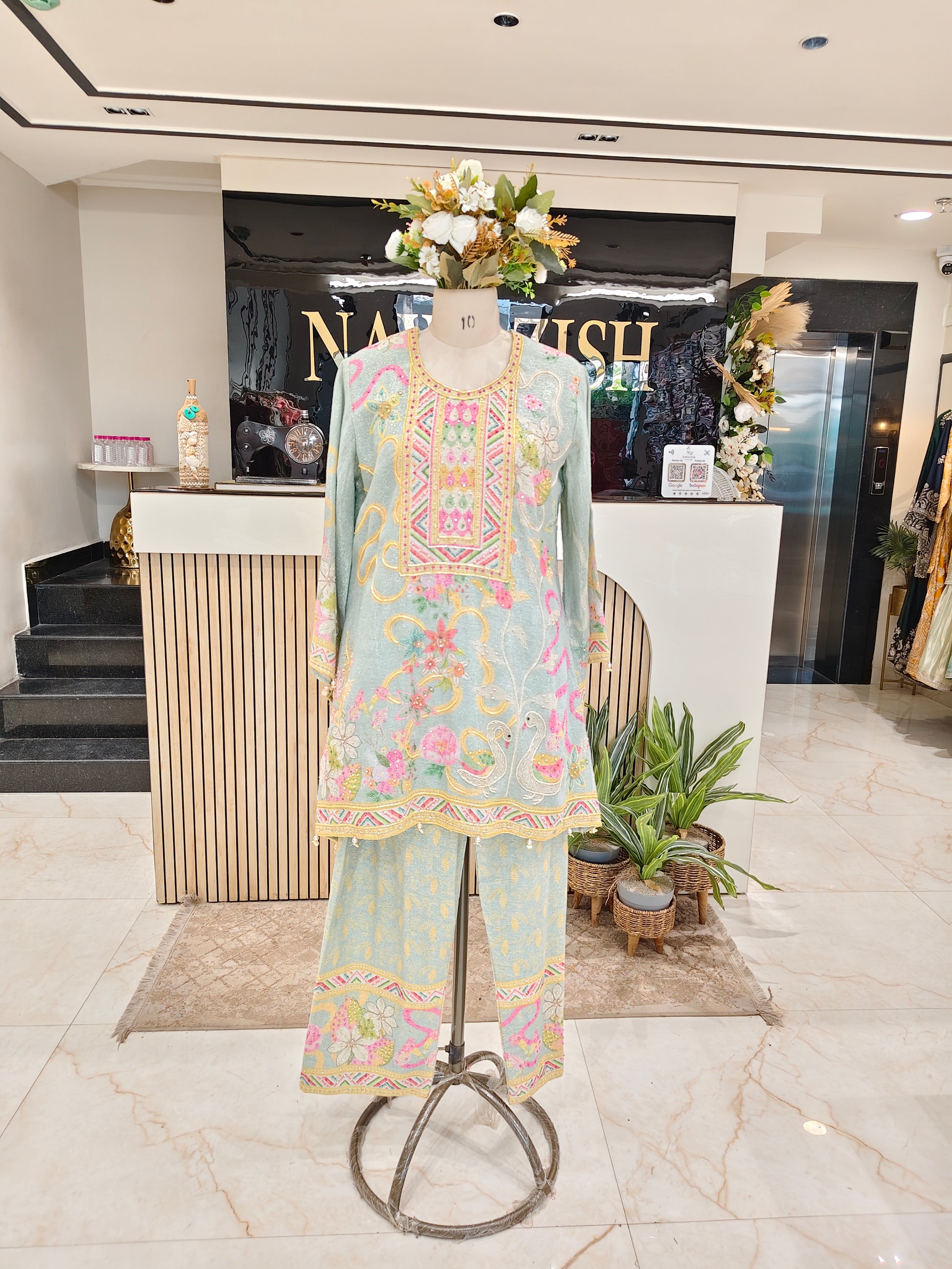 Mint Green Jute Cutdana Co-Ord Set
Designer Jute Co-Ord Set for Women
Cutdana Handwork Jute Co-Ord Set
Printed Jute Party Wear Co-Ord Set
Stylish Mint Green Co-Ord Set