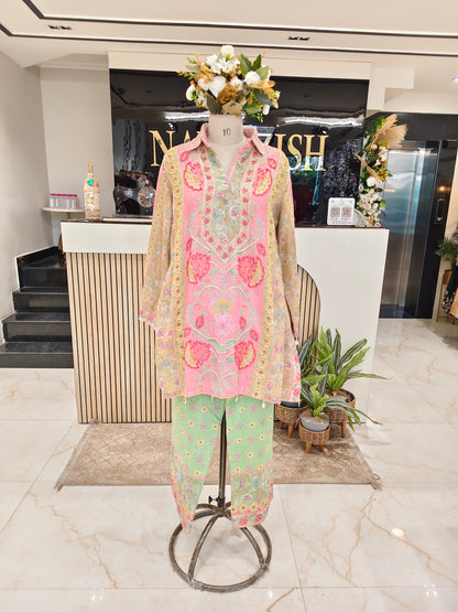 Pink Jute Cutdana Co-Ord Set
Designer Jute Co-Ord Set for Women
Cutdana Sequeins Jute Co-Ord Set
Printed Jute Party Wear Co-Ord Set
Stylish Pink Co-Ord Set for Women