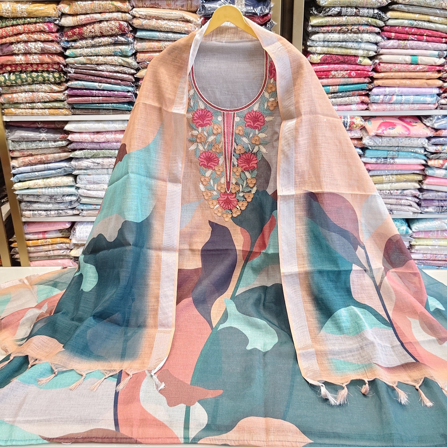 Multi Color Linen Unstitched Suit


Linen Suit with Resham Work


Printed Linen Dress Material


Designer Linen Suit with Dupatta


Cotton Bottom Linen Suit Set

