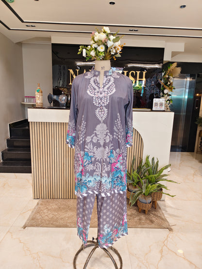 Grey Crape Co-Ord Set
Printed Palazzo Co-Ord Set
Stone Work Neck Co-Ord Set
Designer Crape Matching Set
Women’s Stylish Grey Co-Ord Outfit