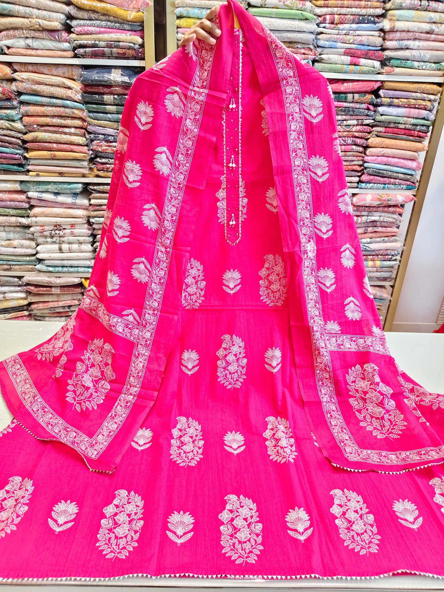 Block Print Cotton Suit