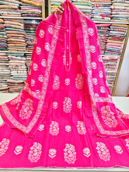 Block Print Cotton Suit