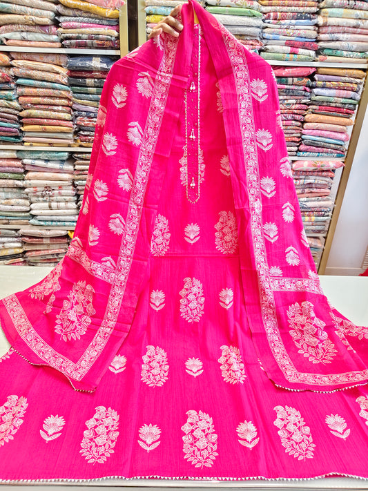 Block Print Cotton Suit