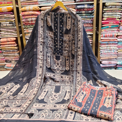 Muslin Zari Work Suit