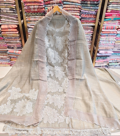 Chanderi Patch Work Suit