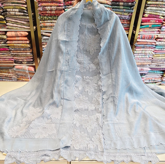 Chanderi Patch Work Suit
