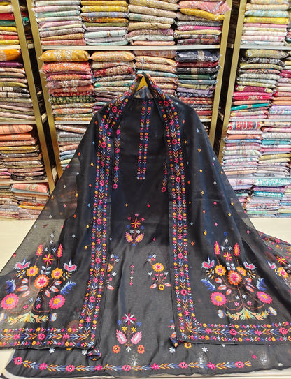 Chanderi Knot Work Suit