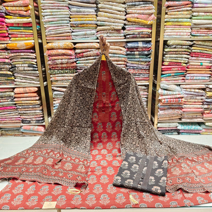 Ajrak Printed Cotton Suit