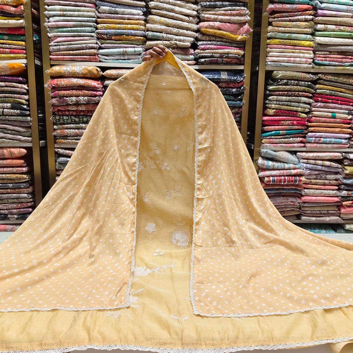 Mul Applique Work Suit