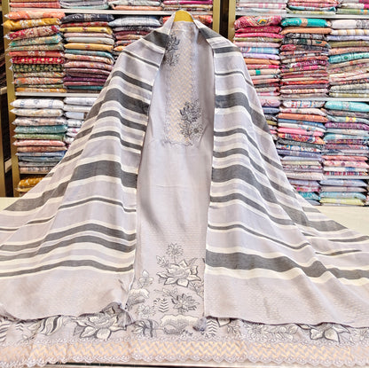 Chanderi Zari Flower Suit