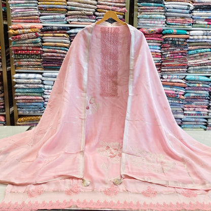 Chanderi Zari Neck Suit