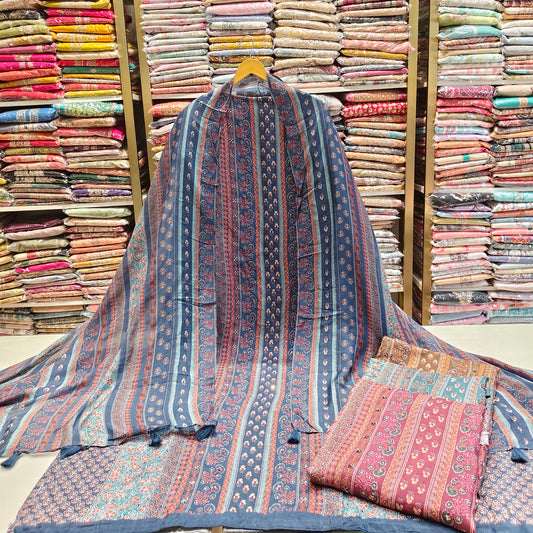 Muslin Printed Suit Set
Knot Work Dress Material
Unstitched Muslin Suit India
Printed Cotton Suit with Dupatta
Daily Wear Ethnic Suit