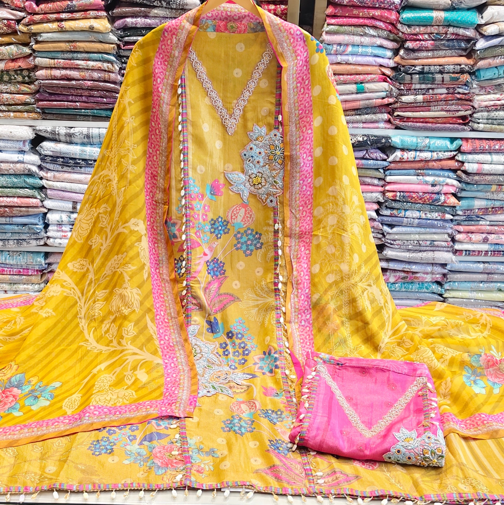 Tissue Unstitched Suit Set
Floral Printed Designer Dress Material
Katdana Resham Work Suit
Organza Dupatta Suit Set
Zari Work Unstitched Suit India