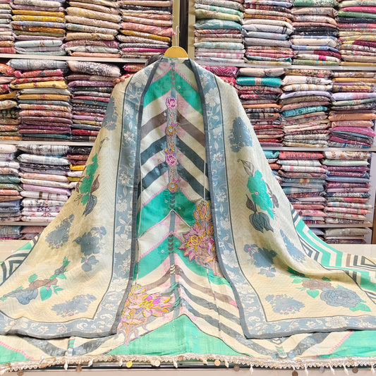 Green Tissue Unstitched Suit


Patch Work Designer Suit


Tissue Dress Material with Dupatta


Elegant Ethnic Suit India


Pull Work Suit Set

