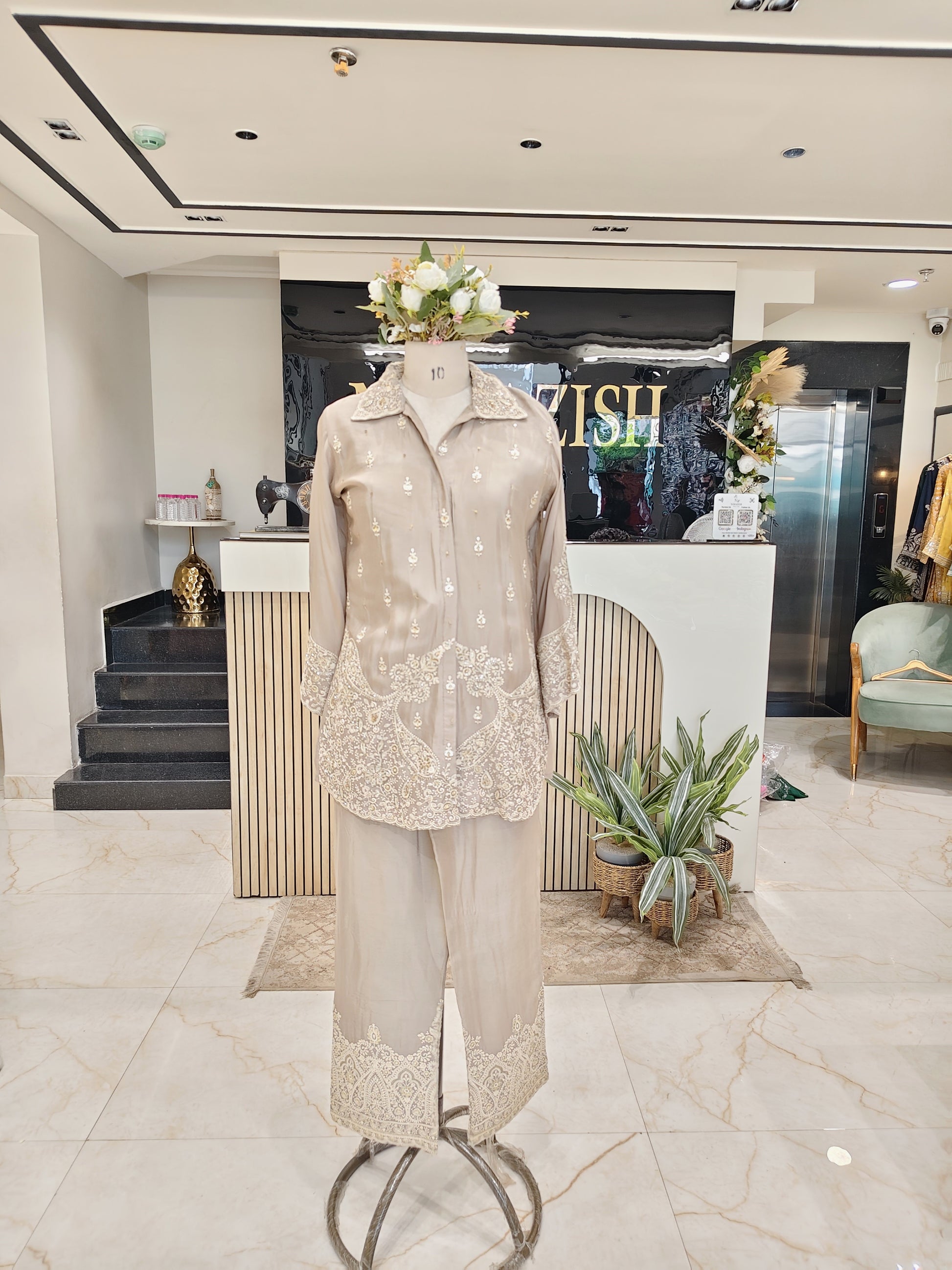 Mouse Chinon co ord set
Thread work coord set women
Kutdana work ethnic outfit
Stylish Chinon pants set
Designer festive co ord set