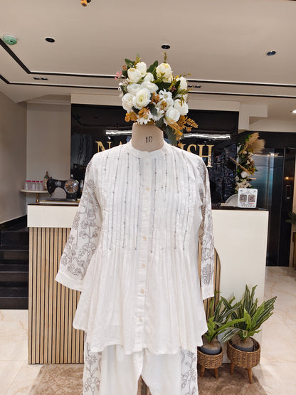 Off White Cotton Co-Ord Set