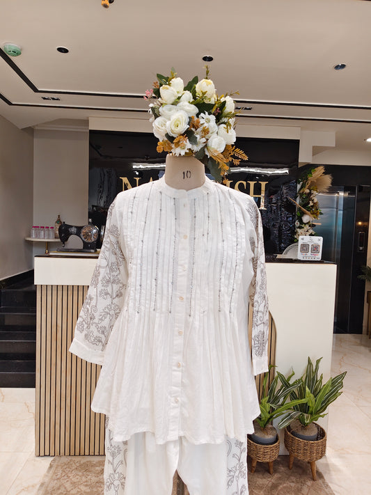 Off White Cotton Co-Ord Set