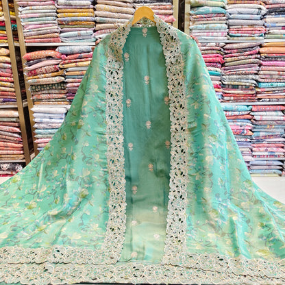 Tissue Resham Zari Suit