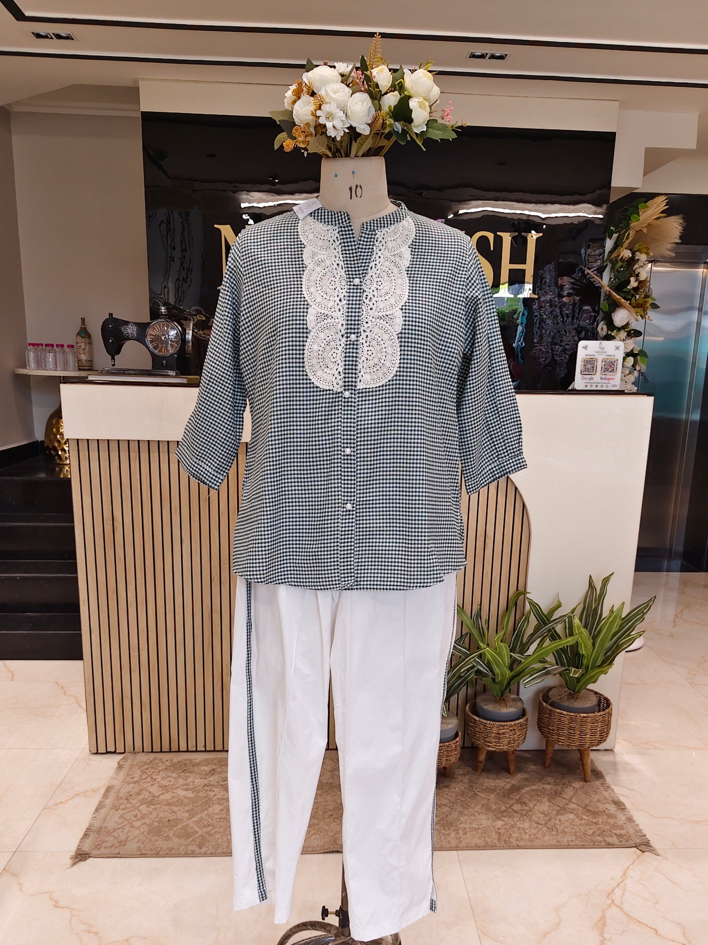 Bottle Green Cotton Co-Ord Set