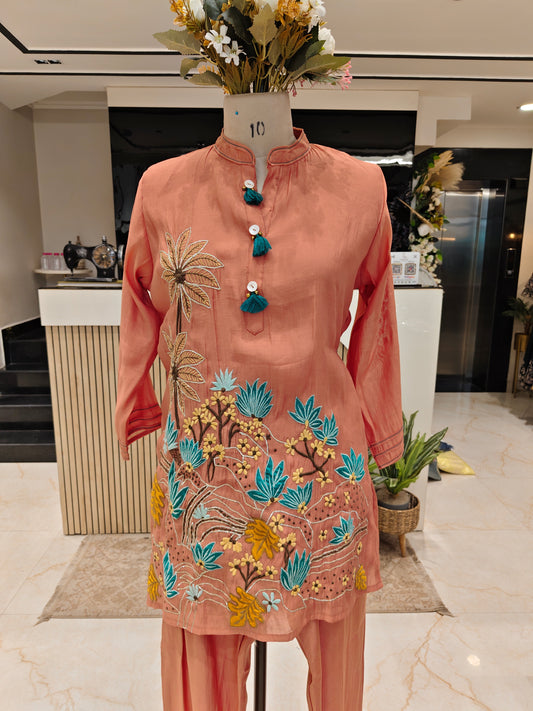 Orange Mul Co-Ord Set
Resham Work Co-Ord Set
Gota Work Ethnic Wear
Summer Co-Ord Set for Women
Stylish Indo Western Co-Ord Set