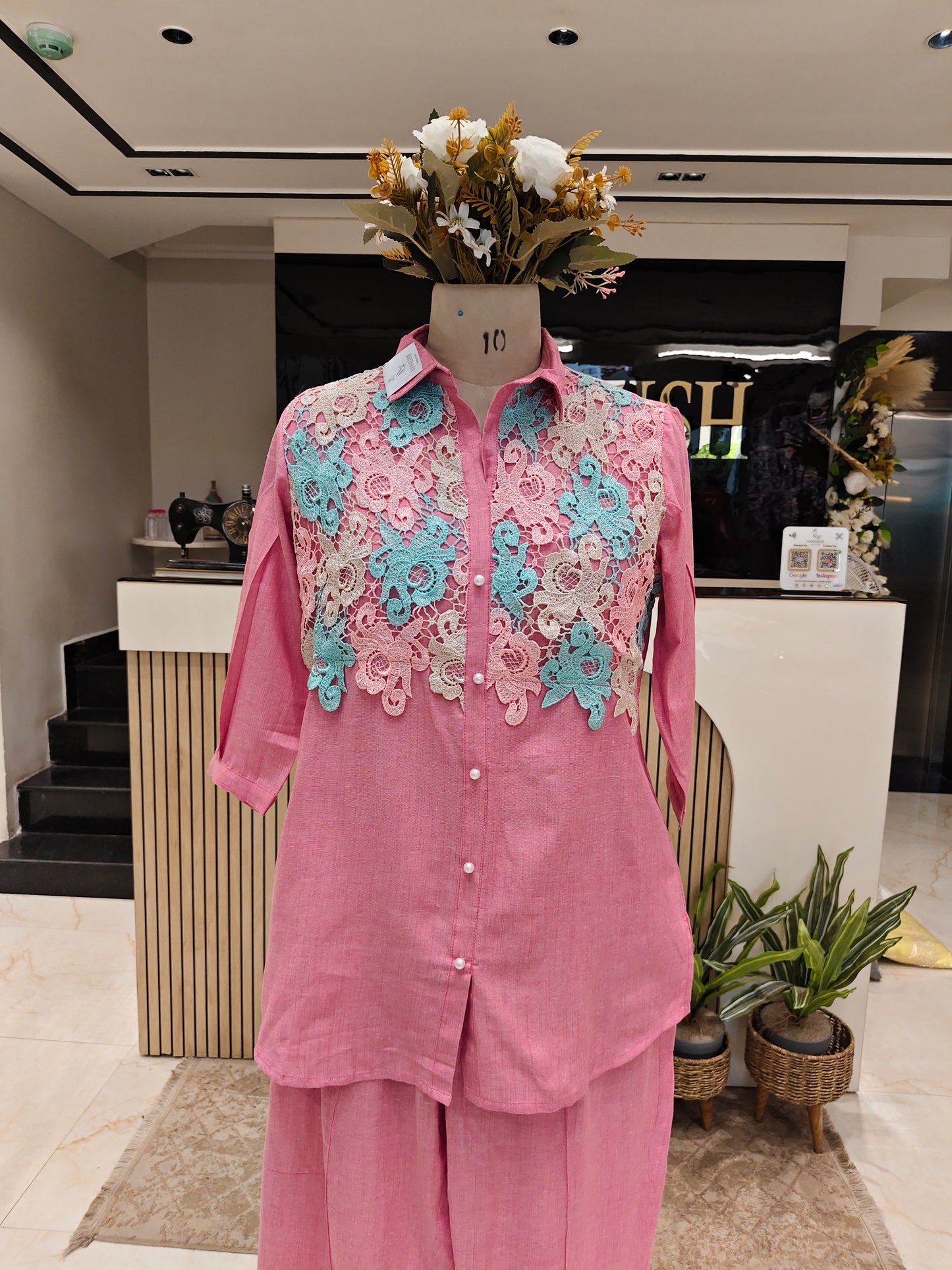 Pink Cotton Co-Ord Set