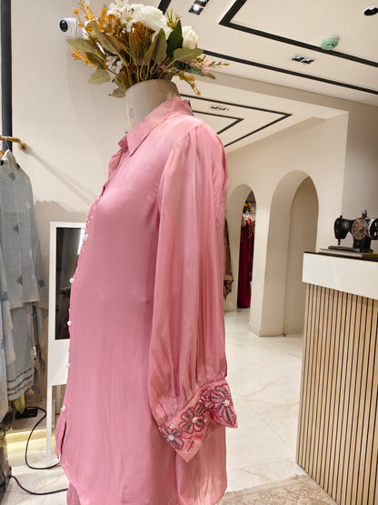 Pink Crepe Co-Ord Set
