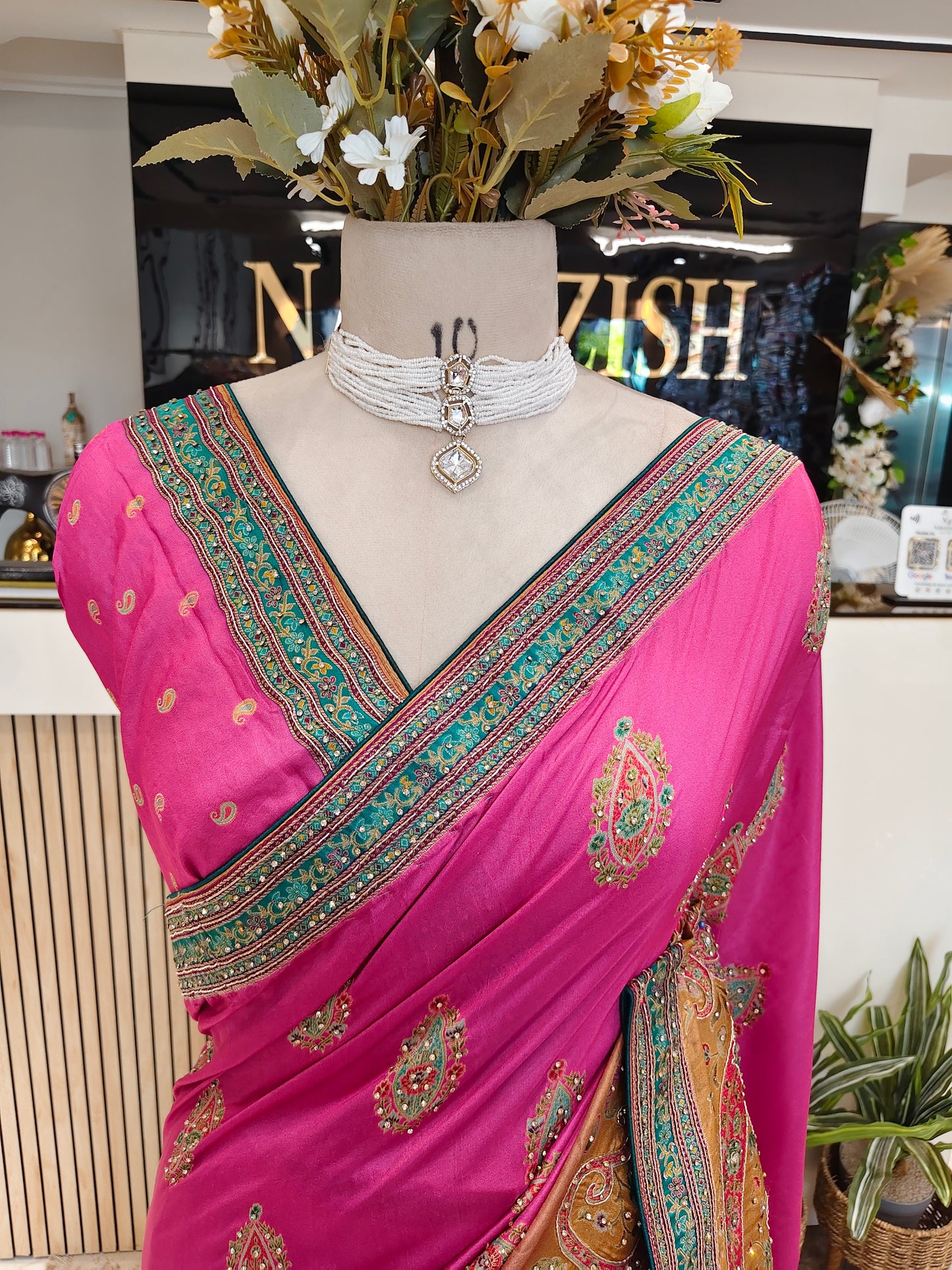 Pink Uppada Silk Saree