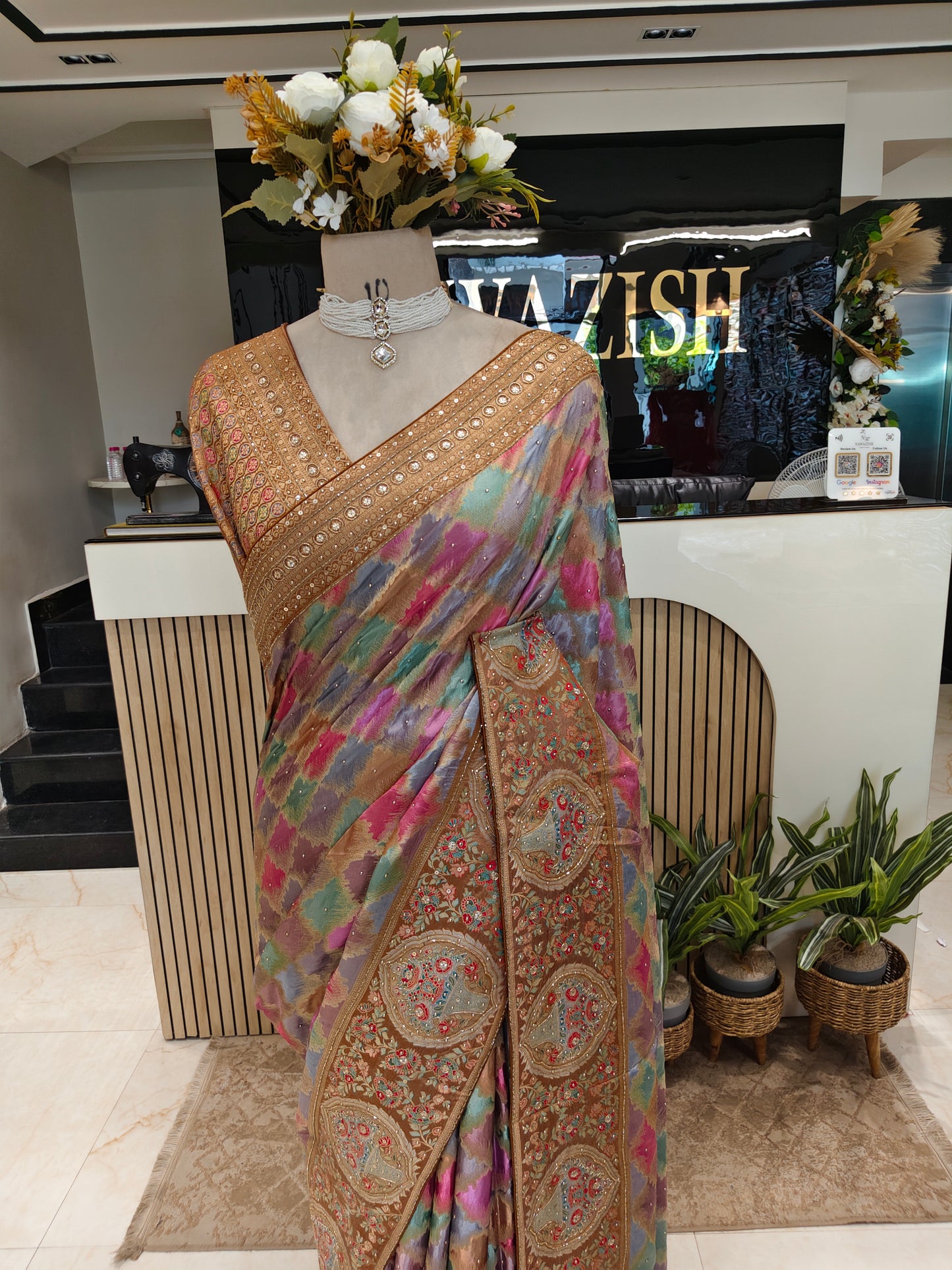 Gold Uppada Silk Saree