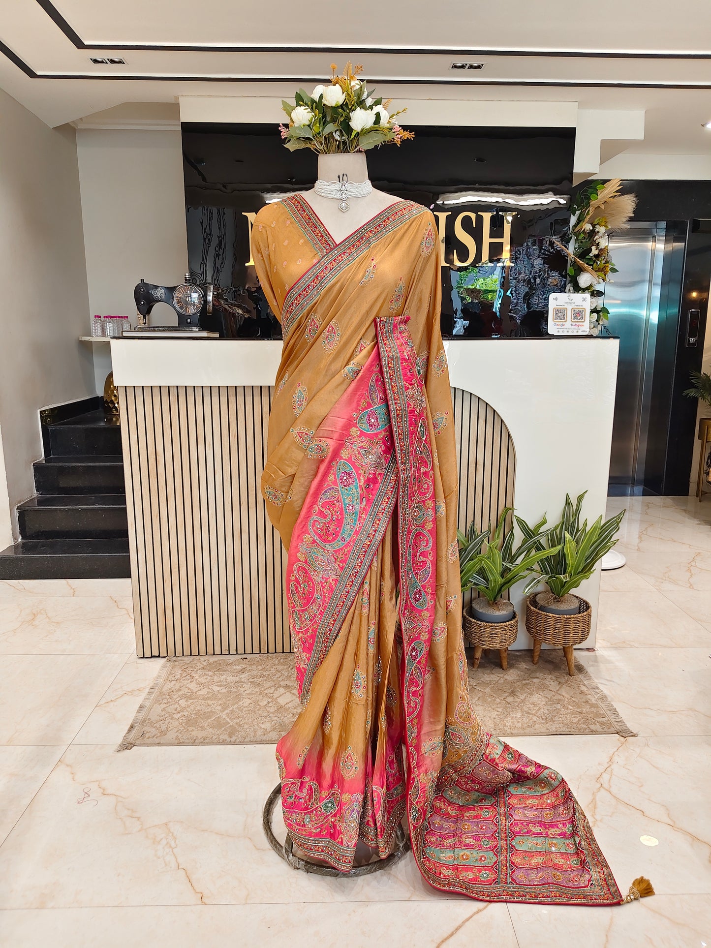 Gold Uppada Silk Saree
Dabka Work Party Wear Saree
Stone Work Designer Saree
Luxury Wedding Saree for Women
Festive Silk Saree Collection