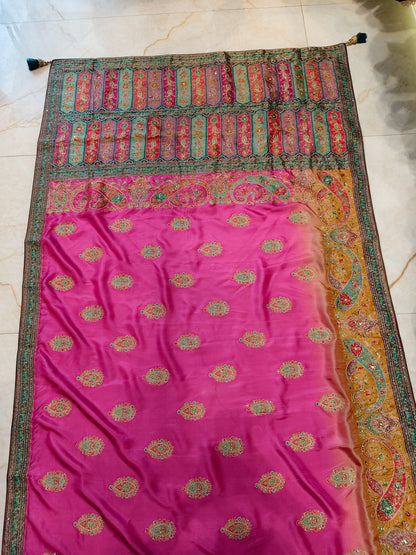 Pink Uppada Silk Saree