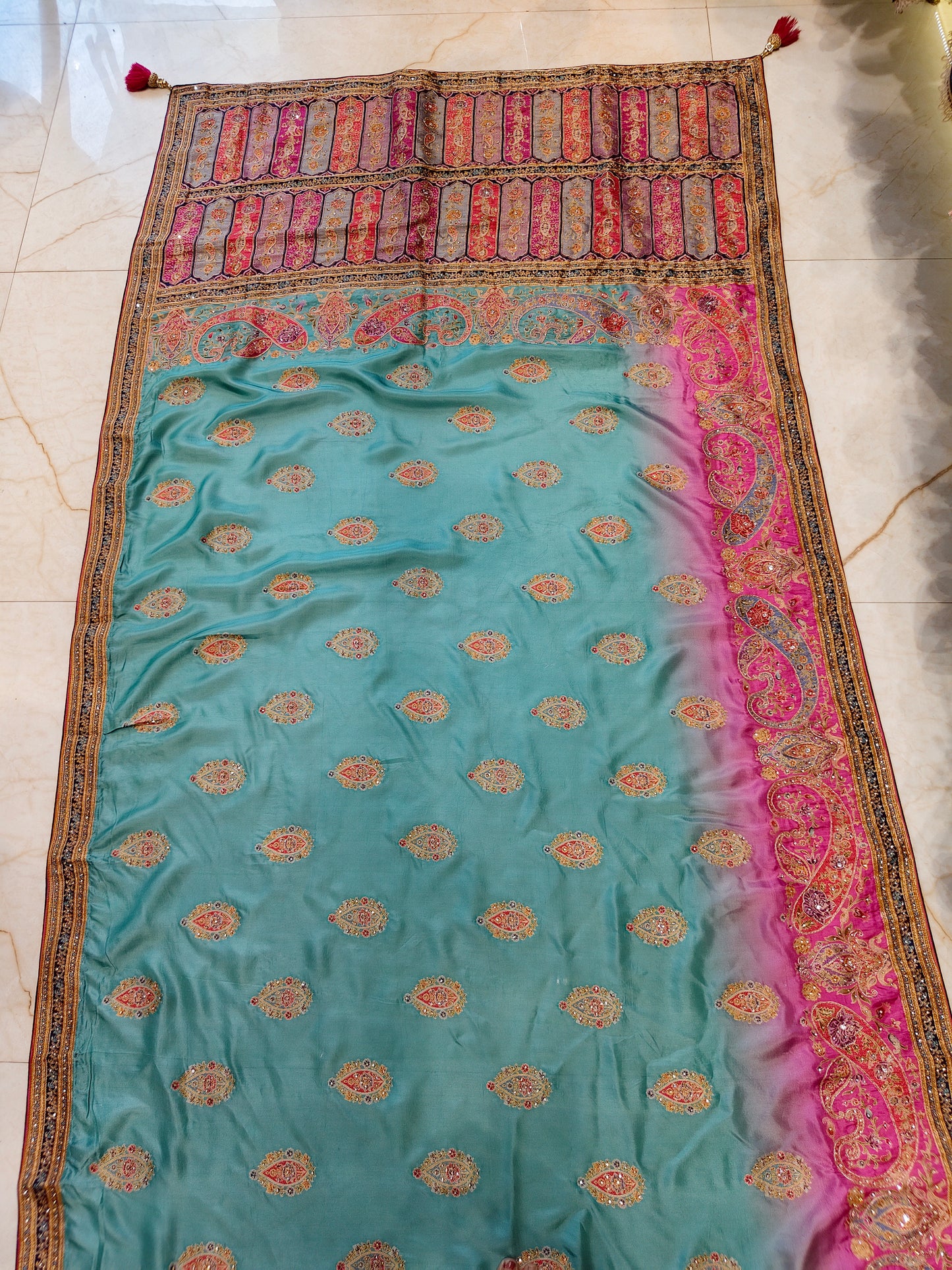Green Uppada Silk Saree