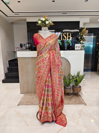 Multi Colour Uppada Silk Saree
Kutdana Dabka Designer Saree
Sequins Work Party Wear Saree
Luxury Wedding Saree Collection
Festive Silk Saree for Women