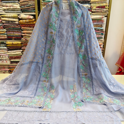 Organza Thread Work Suit Set