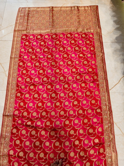 Red Silk Designer Saree