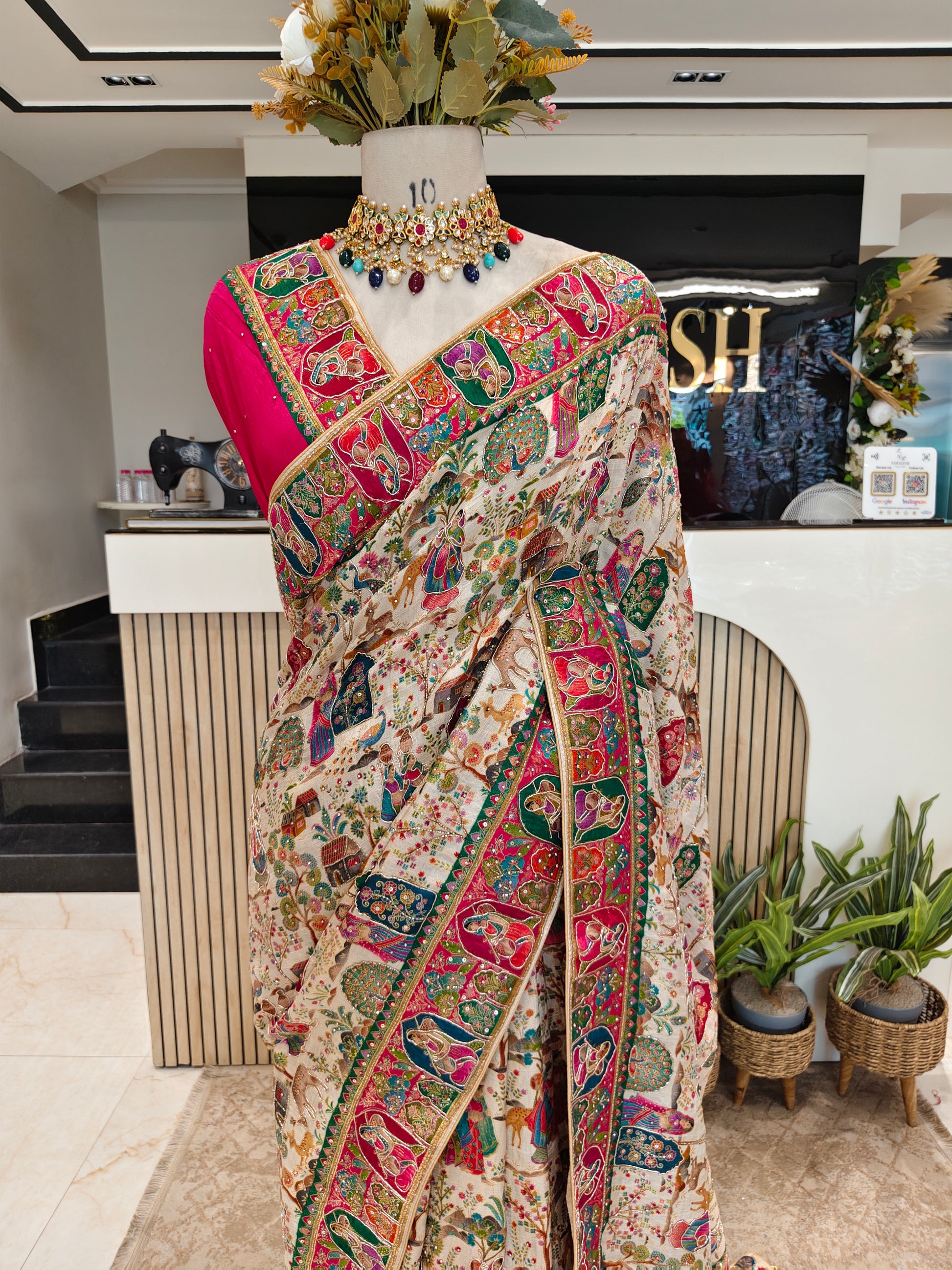 Cream Silk Designer Saree
Digital Print Party Wear Saree
Kutdana Dabka Work Saree
Luxury Festive Silk Saree
Stone Work Wedding Saree